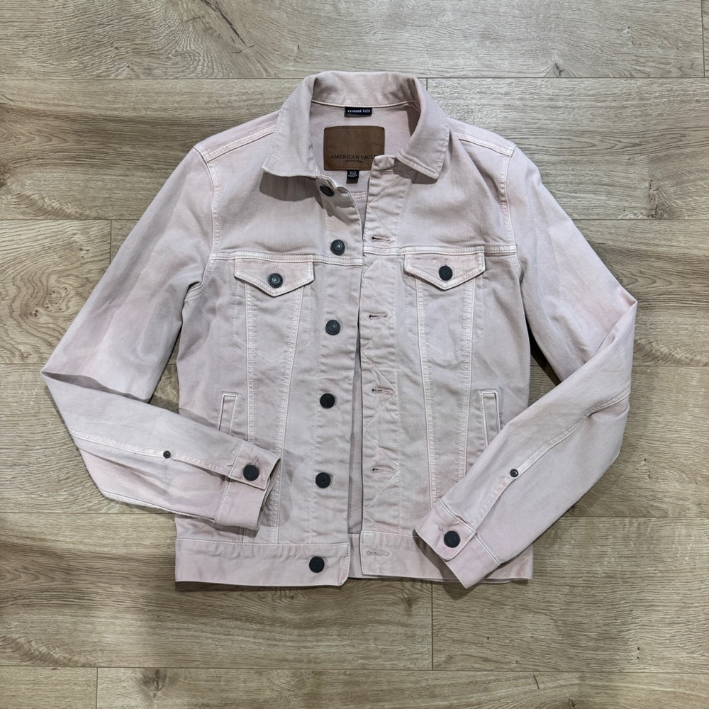 AEO Blush Pink Denim Jacket